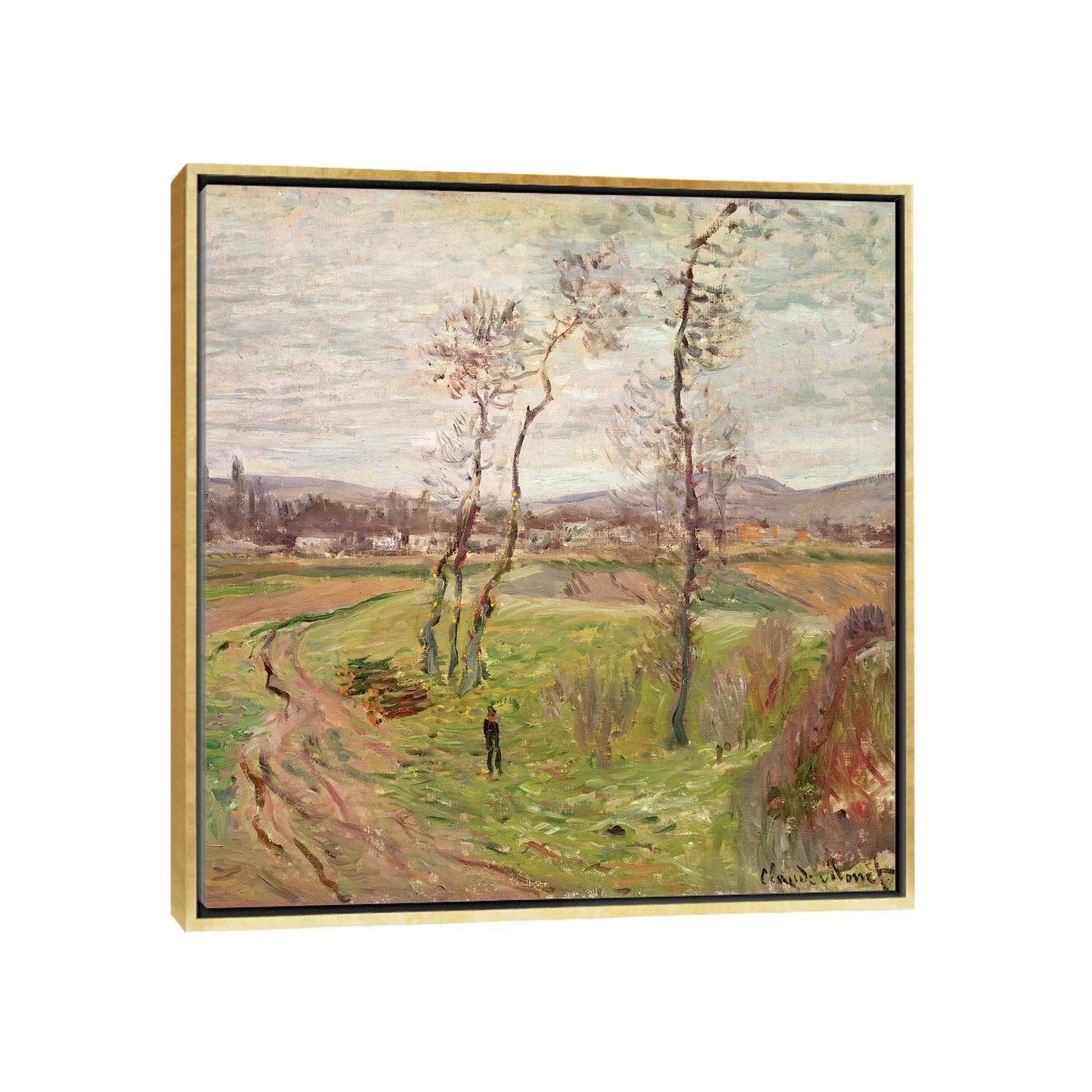 iCanvas "The Plain at Gennevilliers, 1877 " by Claude Framed
